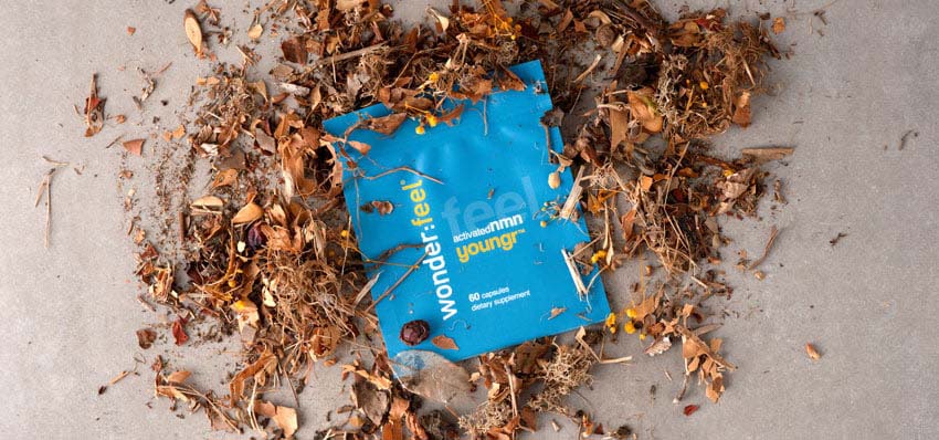 Wonderfeel NMN sustainable refill pouch with mulch